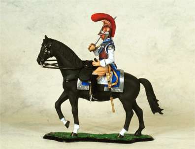 french carabinier officer 1812-1815 - 90mm model soldiers