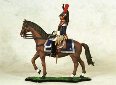 french cuirassier officer 1812-1815 m90 01 - 90mm model soldiers