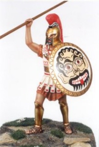 greek hoplite - 90mm model soldiers
