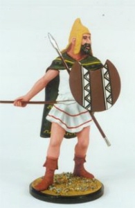 thracian peltast - 90mm model soldiers
